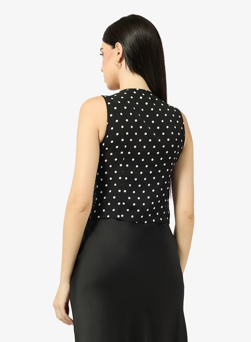 ايلا Polka Print Vest Top